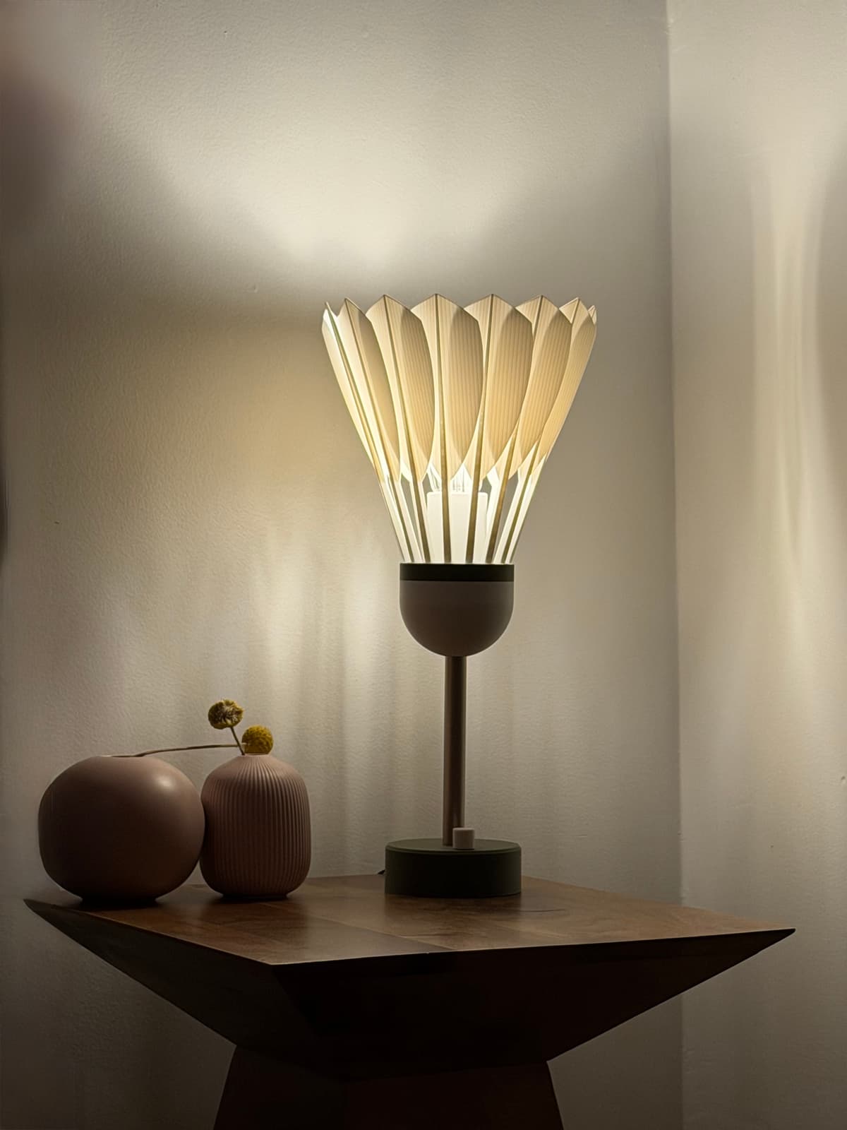 Elena Lamp warm ambient lighting in cozy home decor setting